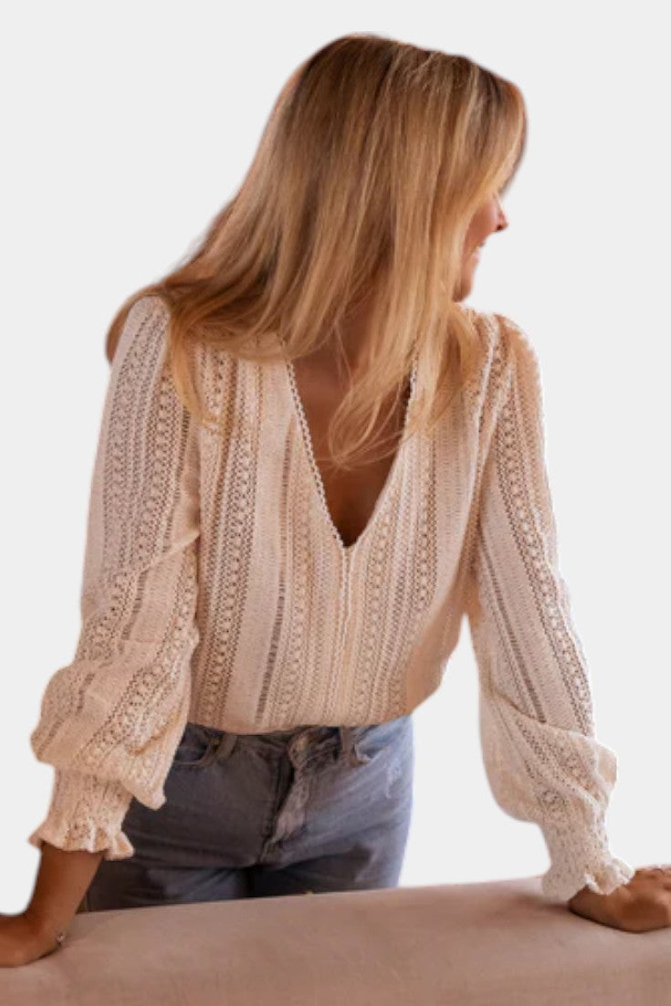Emery | Blusa de Encaje de Crochet
