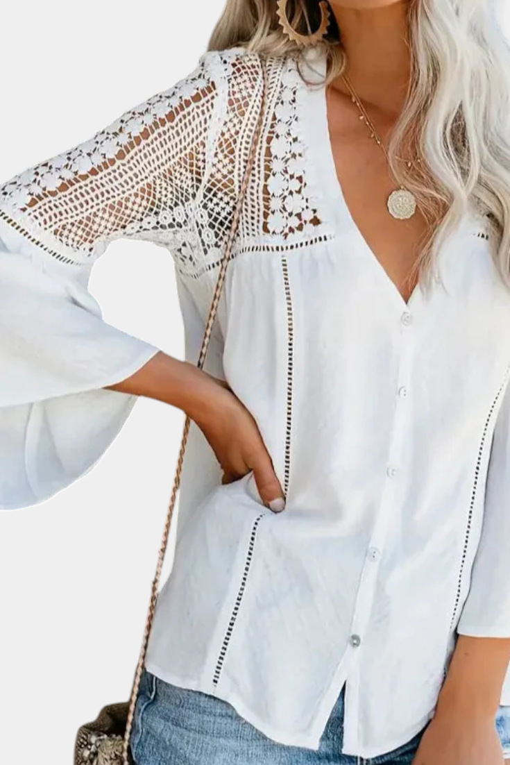 Esperanza | Blusa de Encaje Sunwoven