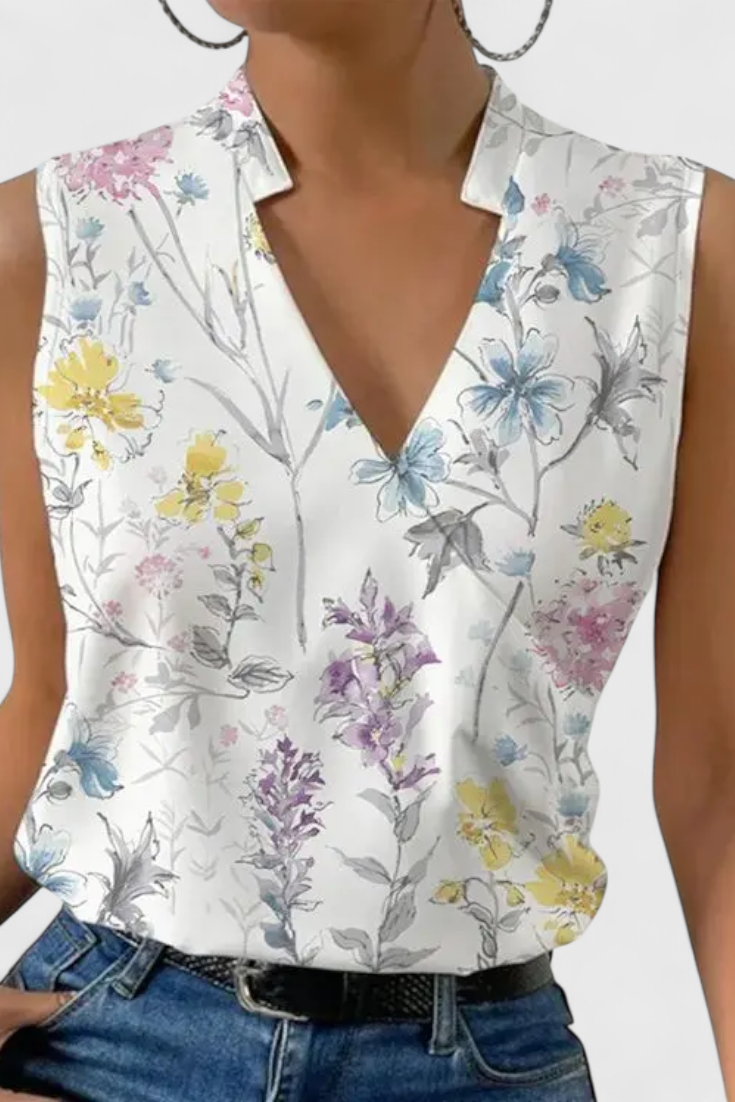 Yariela | Top Suave de Verano con Escote en V