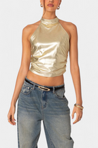 Anna | Top Halter Metálico Karter